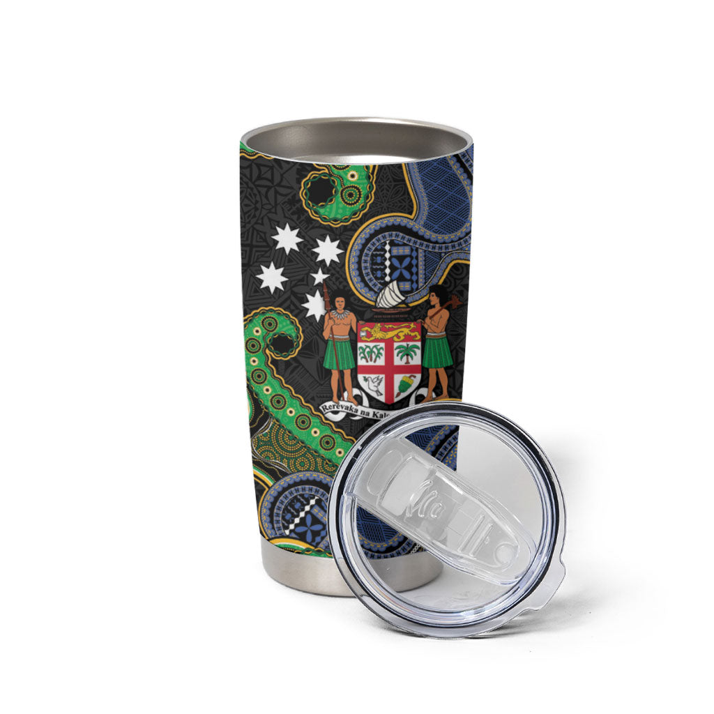 South Sea Islanders And Fiji Tumbler Cup Fijian Coat Of Arms And Southern Cross DT05 - Polynesian Pride