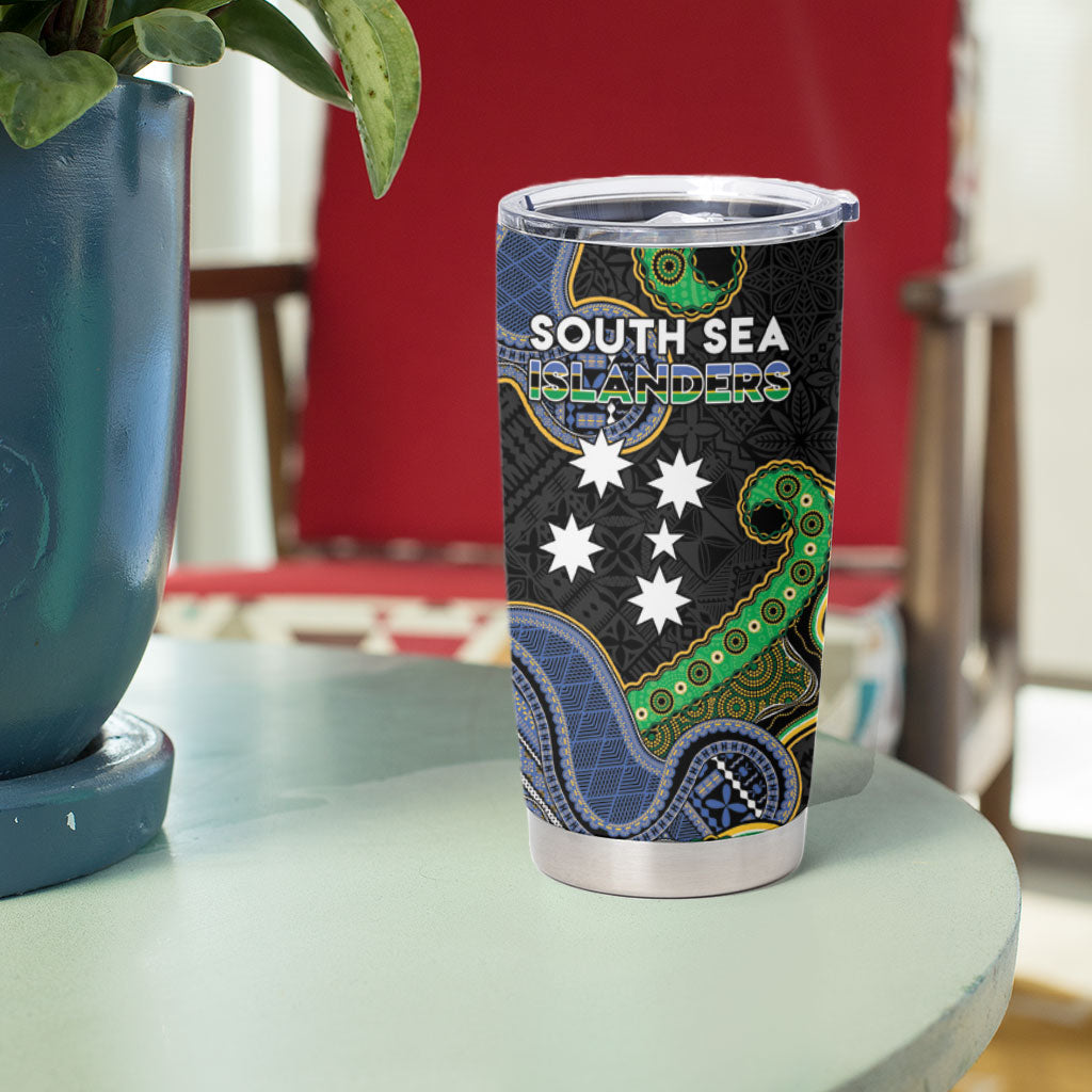 South Sea Islanders And Fiji Tumbler Cup Fijian Coat Of Arms And Southern Cross DT05 - Polynesian Pride