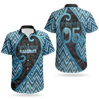 Custom Aotearoa Atua Ranginui Couples Matching Short Sleeve Bodycon Dress and Hawaiian Shirt Maori Sky Father Koru Patterns DT05 - Polynesian Pride