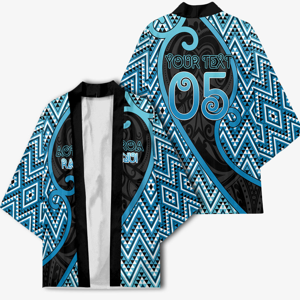 Custom Aotearoa Atua Ranginui Kimono Maori Sky Father Koru Patterns