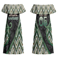 Custom Aotearoa Atua Papatuanuku Couples Matching Off Shoulder Maxi Dress and Hawaiian Shirt Earth Mother Father Koru Patterns DT05 - Polynesian Pride
