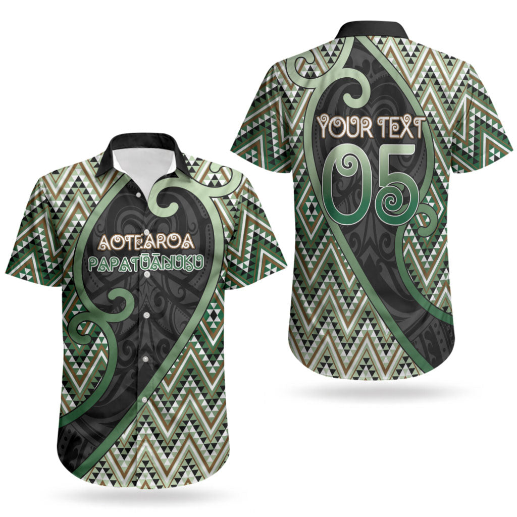 Custom Aotearoa Atua Papatuanuku Couples Matching Off Shoulder Short Dress and Hawaiian Shirt Earth Mother Father Koru Patterns DT05 - Polynesian Pride