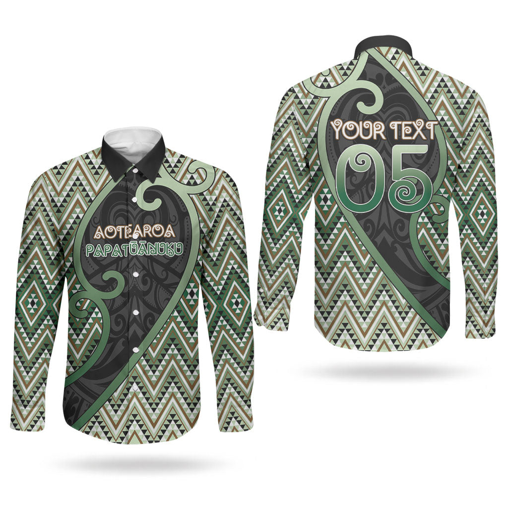 Custom Aotearoa Atua Papatuanuku Couples Matching Off Shoulder Short Dress and Long Sleeve Button Shirt Earth Mother Father Koru Patterns DT05 - Polynesian Pride