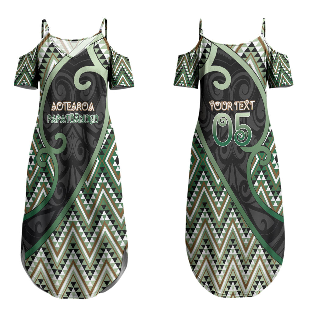 Custom Aotearoa Atua Papatuanuku Couples Matching Summer Maxi Dress and Hawaiian Shirt Earth Mother Father Koru Patterns DT05 - Polynesian Pride