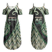 Custom Aotearoa Atua Papatuanuku Couples Matching Summer Maxi Dress and Hawaiian Shirt Earth Mother Father Koru Patterns DT05 - Polynesian Pride