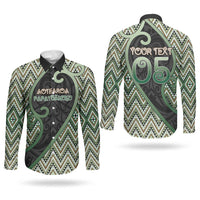 Custom Aotearoa Atua Papatuanuku Couples Matching Summer Maxi Dress and Long Sleeve Button Shirt Earth Mother Father Koru Patterns DT05 - Polynesian Pride