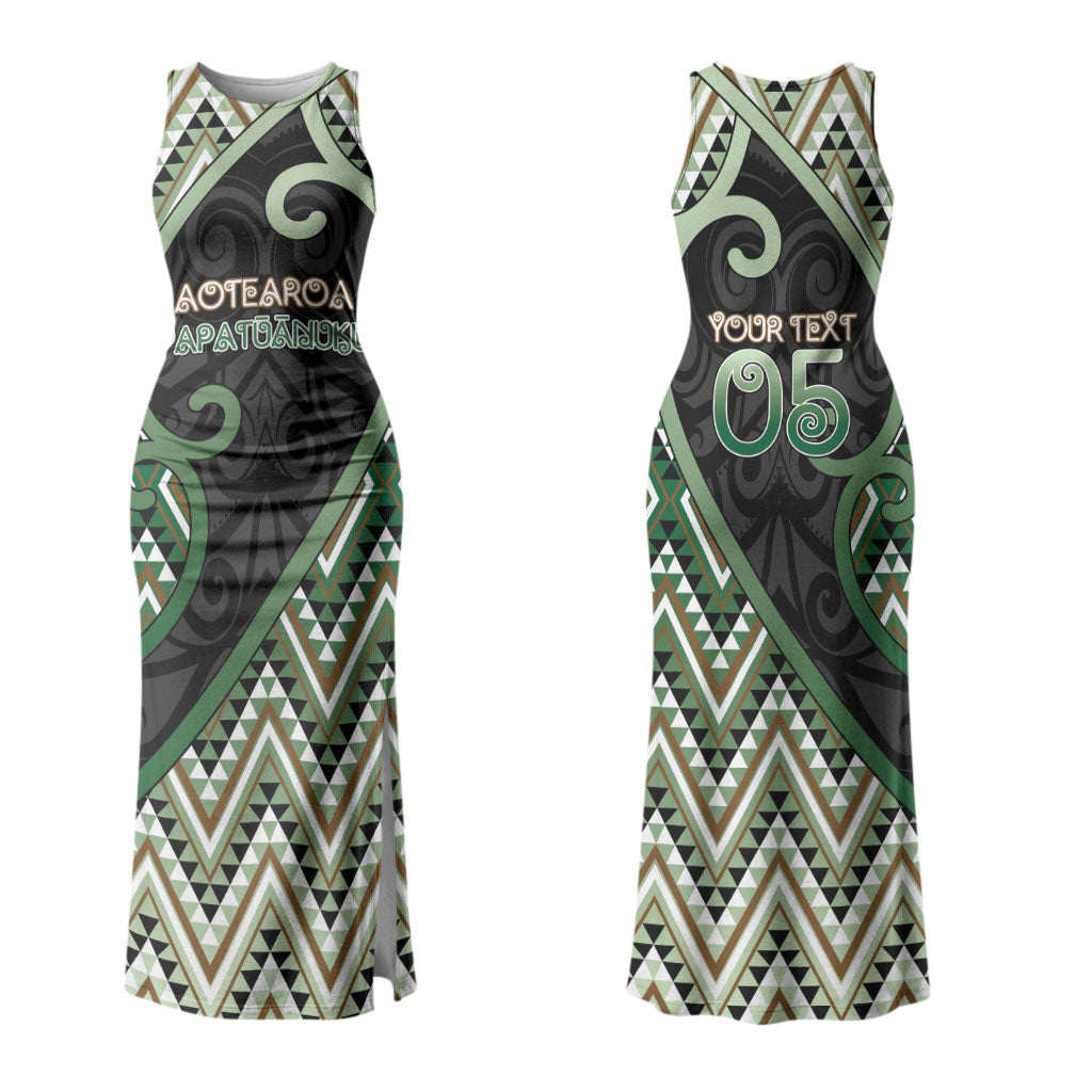 Custom Aotearoa Atua Papatuanuku Couples Matching Tank Maxi Dress and Hawaiian Shirt Earth Mother Father Koru Patterns DT05 - Polynesian Pride