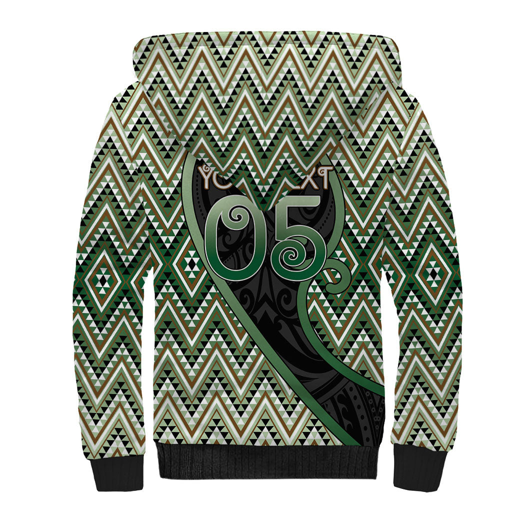 Custom Aotearoa Atua Papatuanuku Sherpa Hoodie Earth Mother Father Koru Patterns
