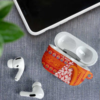 French Polynesia Christmas AirPods Case Seashell Xmas Tree Tribal Waves - Polynesian Pride