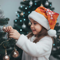 French Polynesia Christmas Santa Hat Seashell Xmas Tree Tribal Waves - Polynesian Pride