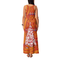 French Polynesia Christmas Family Matching Tank Maxi Dress and Hawaiian Shirt Seashell Xmas Tree Tribal Waves DT05 - Polynesian Pride