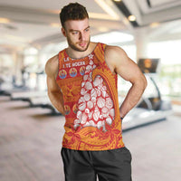 French Polynesia Christmas Men Tank Top Seashell Xmas Tree Tribal Waves - Polynesian Pride