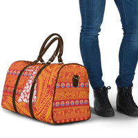 French Polynesia Christmas Travel Bag Seashell Xmas Tree Tribal Waves - Polynesian Pride