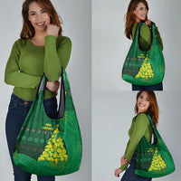Cook Islands Christmas Grocery Bag Seashell Xmas Tree Tribal Waves DT05 - Polynesian Pride