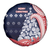 Wallis And Futuna Christmas Spare Tire Cover Seashell Xmas Tree Tribal Waves DT05 - Polynesian Pride