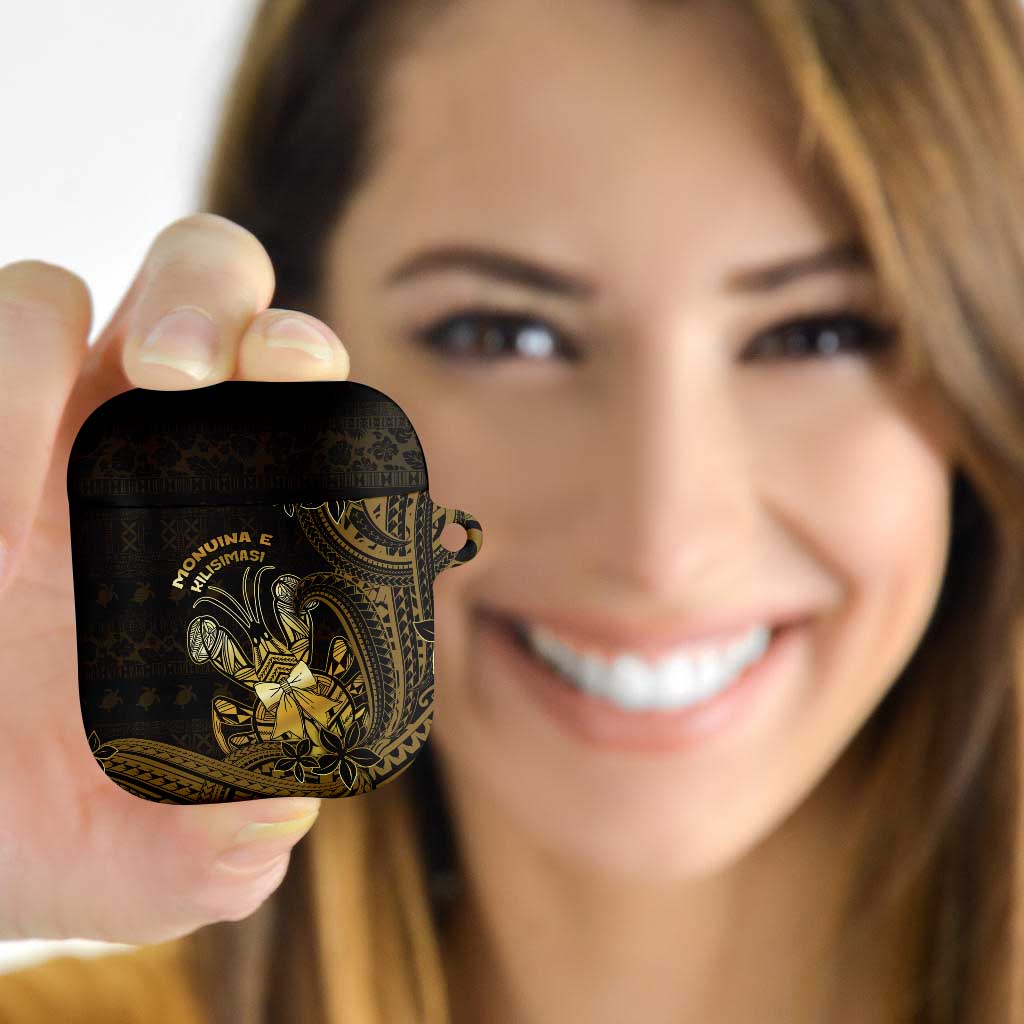 Niue Christmas AirPods Case Niuean Crab Xmas Tribal Waves - undefined