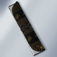 Niue Christmas Auto Sun Shade Niuean Crab Xmas Tribal Waves - Polynesian Pride