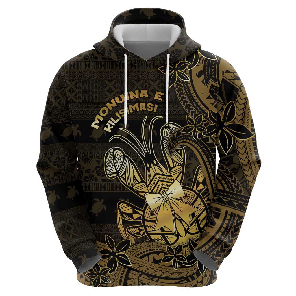Niue Christmas Hoodie Niuean Crab Xmas Tribal Waves - Polynesian Pride