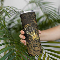 Niue Christmas Skinny Tumbler Niuean Crab Xmas Tribal Waves DT05 - Polynesian Pride