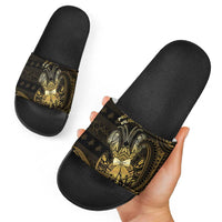 Niue Christmas Slide Sandals Niuean Crab Xmas Tribal Waves DT05 - Polynesian Pride