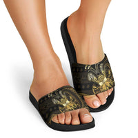 Niue Christmas Slide Sandals Niuean Crab Xmas Tribal Waves DT05 - Polynesian Pride