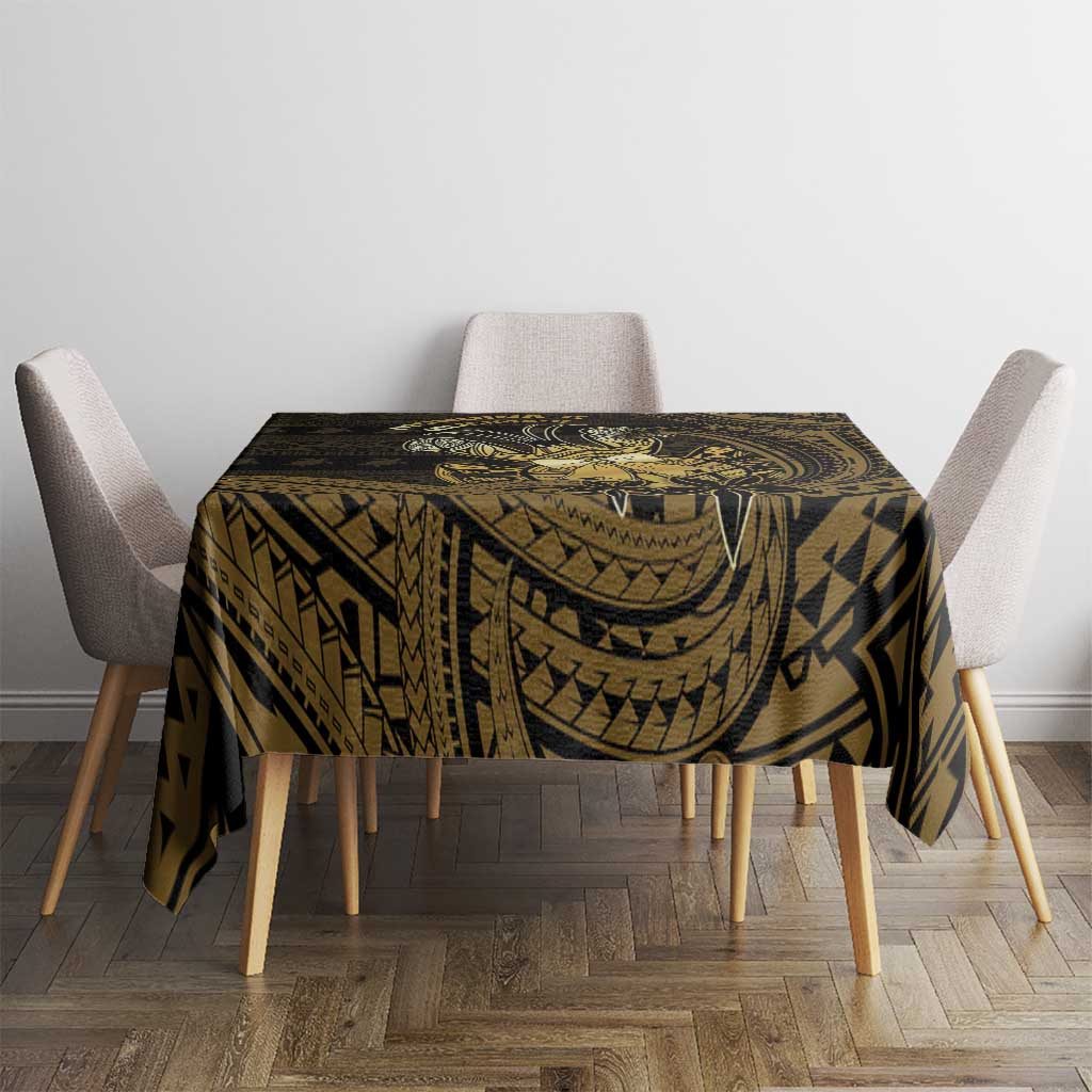 Niue Christmas Tablecloth Niuean Crab Xmas Tribal Waves DT05 - Polynesian Pride