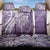 Hawaii Puakenikeni And Maile Lei Back Car Seat Cover Violet Polynesian Shark Tattoo DT05