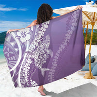 Hawaii Puakenikeni And Maile Lei Sarong Violet Polynesian Shark Tattoo DT05 One Size 44 x 66 inches Violet - Polynesian Pride
