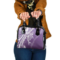 Hawaii Puakenikeni And Maile Lei Shoulder Handbag Violet Polynesian Shark Tattoo DT05 One Size Violet - Polynesian Pride