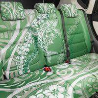 Hawaii Puakenikeni And Maile Lei Back Car Seat Cover Green Polynesian Shark Tattoo DT05 - Polynesian Pride