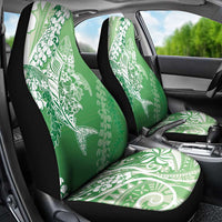 Hawaii Puakenikeni And Maile Lei Car Seat Cover Green Polynesian Shark Tattoo DT05 - Polynesian Pride