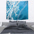 Hawaii Puakenikeni And Maile Lei Tapestry Blue Polynesian Shark Tattoo DT05