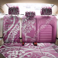 Hawaii Puakenikeni And Maile Lei Back Car Seat Cover Pink Polynesian Shark Tattoo DT05 - Polynesian Pride