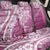 Hawaii Puakenikeni And Maile Lei Back Car Seat Cover Pink Polynesian Shark Tattoo DT05