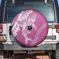 Hawaii Puakenikeni And Maile Lei Spare Tire Cover Pink Polynesian Shark Tattoo DT05 Pink - Polynesian Pride