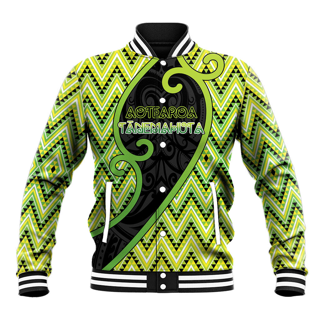 Custom Aotearoa Atua Tanemahuta Baseball Jacket God Of Forests Koru Patterns Koru Patterns