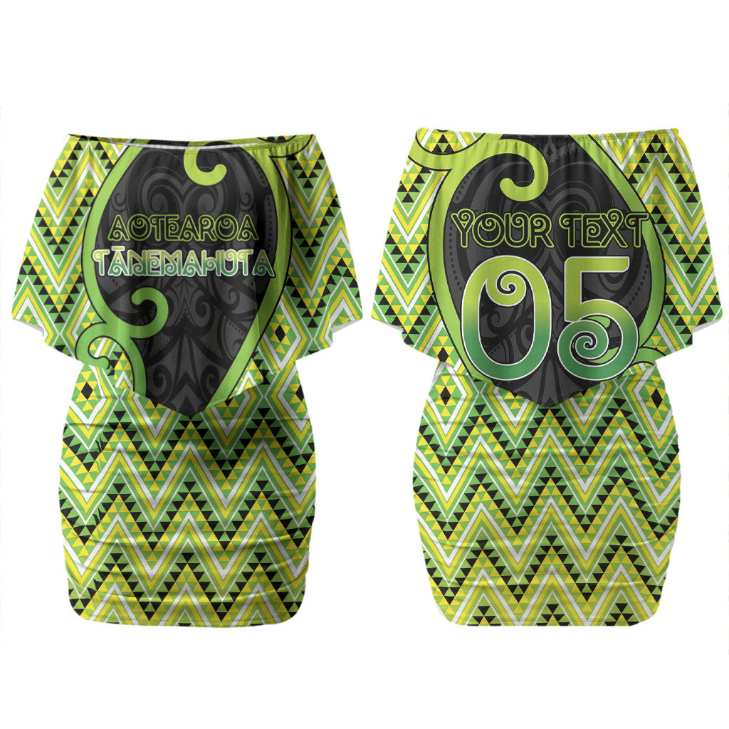 Custom Aotearoa Atua Tanemahuta Couples Matching Off Shoulder Short Dress and Hawaiian Shirt God Of Forests Koru Patterns Koru Patterns