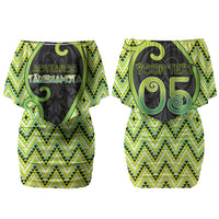 Custom Aotearoa Atua Tanemahuta Couples Matching Off Shoulder Short Dress and Hawaiian Shirt God Of Forests Koru Patterns Koru Patterns