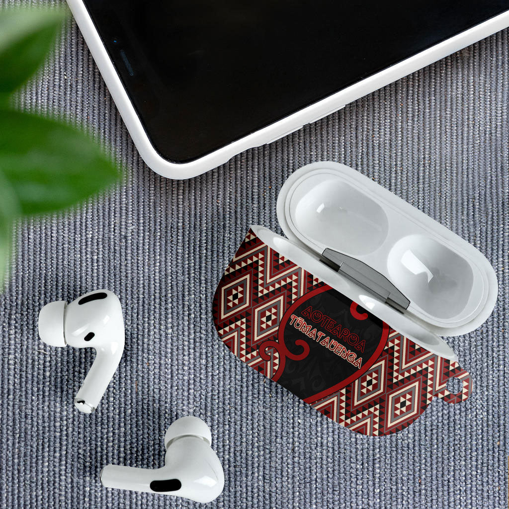 Aotearoa Atua Tumatauenga AirPods Case God Of War Koru Patterns
