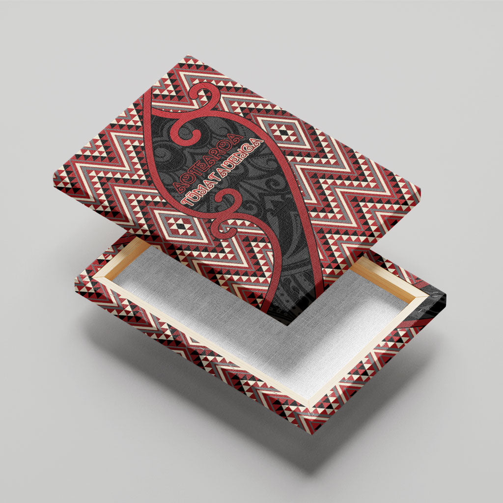 Aotearoa Atua Tumatauenga Canvas Wall Art God Of War Koru Patterns