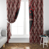 Aotearoa Atua Tumatauenga Window Curtain God Of War Koru Patterns