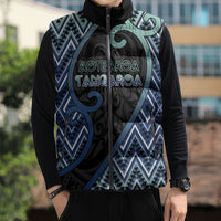 Custom Aotearoa Atua Tangaroa Sleeveless Puffer Jacket God Of Ocean Koru Patterns