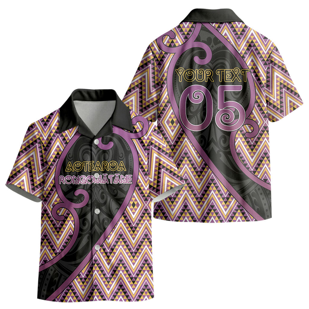 Custom Aotearoa Atua Rongomatane Kid Hawaiian Shirt God Of Cultivated Foods Koru Patterns