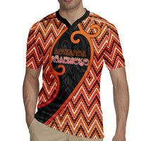 Custom Aotearoa Atua Ruaumoko Rugby Jersey God Of Volcanoes Koru Patterns