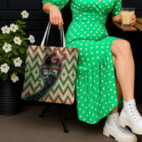 Aotearoa Atua Maui Tote Bag Demigod Hero And Trickster Koru Patterns