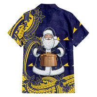 Tokelau Christmas Family Matching Puletasi and Hawaiian Shirt Santa With Tuluma Xmas Tribal Waves DT05 - Polynesian Pride