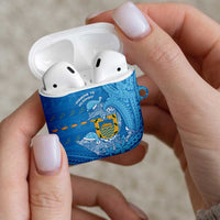 Tuvalu Christmas AirPods Case Dolphins Santa Xmas Tribal Waves - Polynesian Pride