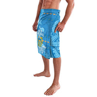 Tuvalu Christmas Lavalava Dolphins Santa Xmas Tribal Waves DT05 - Polynesian Pride