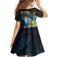 Personalised Tuvalu Family Matching Off Shoulder Maxi Dress and Hawaiian Shirt Dolphin On The Waves DT05 - Polynesian Pride
