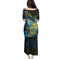 Personalised Tuvalu Family Matching Puletasi and Hawaiian Shirt Dolphin On The Waves